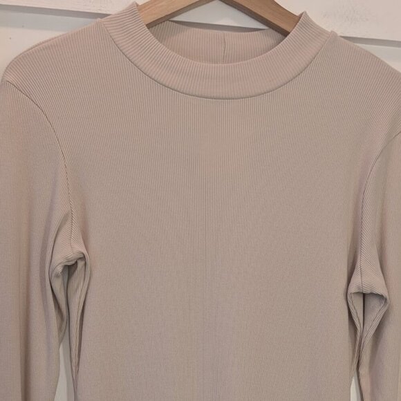 NWT Young Fabulous & Broke | Portia Ribbed Midi Dress In Cream - Picture 6 of 11